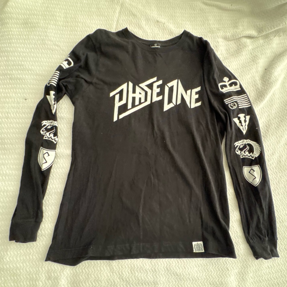 Black & White Phase One Disciple Welcome to Mayhem long sleeve shirt